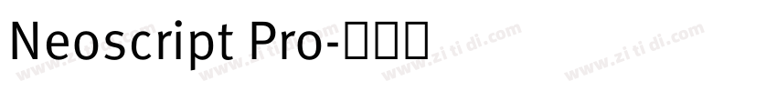 Neoscript Pro字体转换